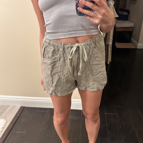 Rip Curl Olive Green Drawstring Shorts Size Small - Picture 3 of 9